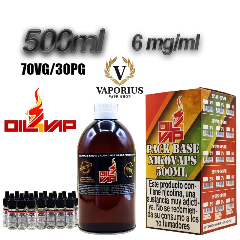 OIL4VAP 30PG/70VG 500ml 6MG