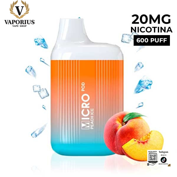 PEACH ICE MICRO POD DESECHABLE 2%