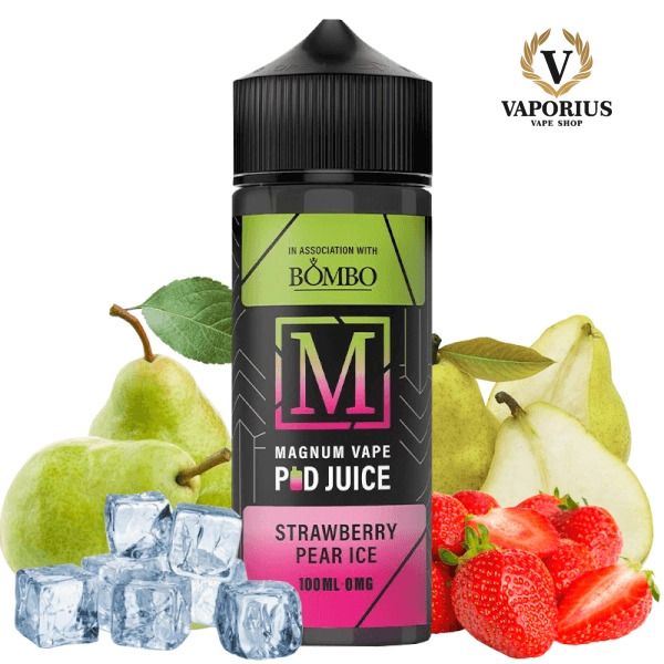 Strawberry Pear Ice 100ml 0MG  - Magnum Vape