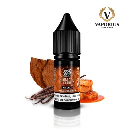 VANILLA TOFFETOBACCO CLUB JUST JUICE NIC SALTS 10ML