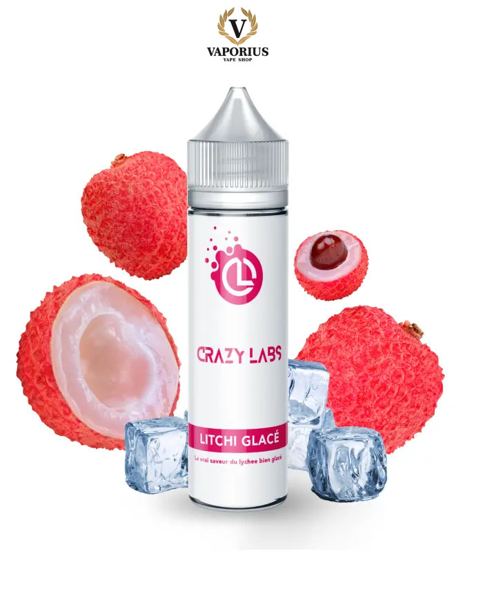 LITCHY GLACE CRAZY LABS 50ML 0MG