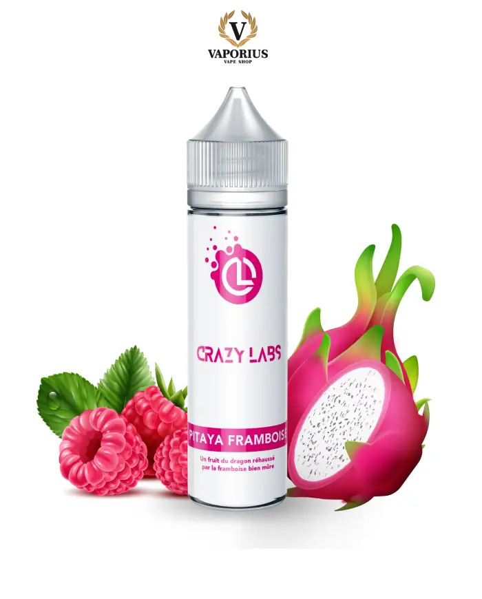 PITAYA FRAMBOISE CRAZY LABS 50ML 0MG