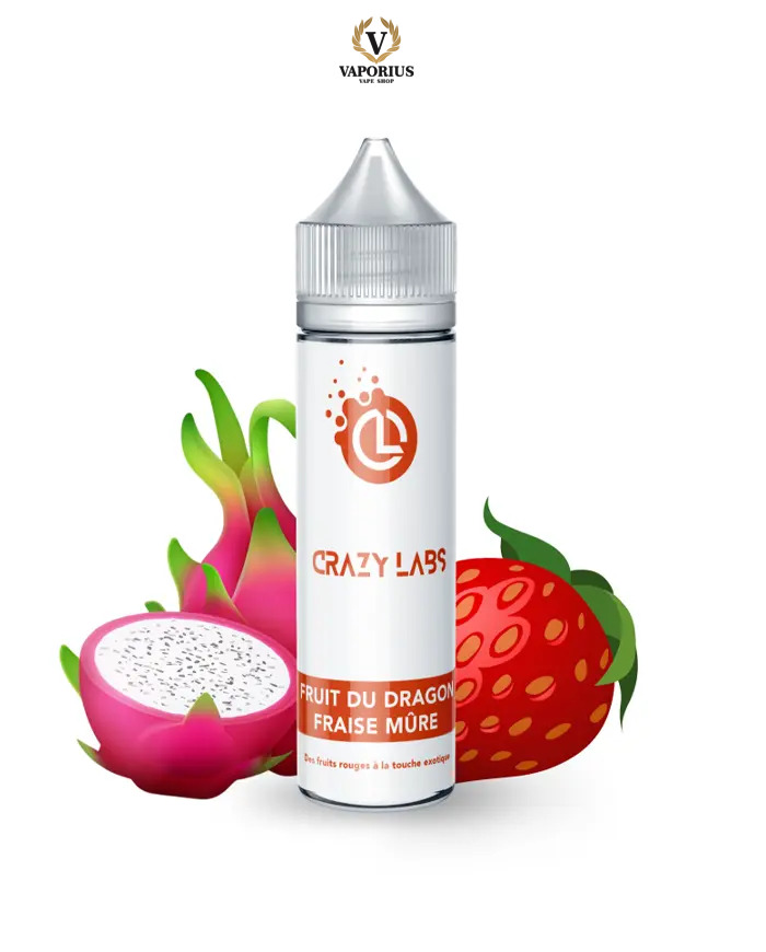 FRUIT DU DRAGON FRAISE MURE CRAZY LABS 50ML 0MG