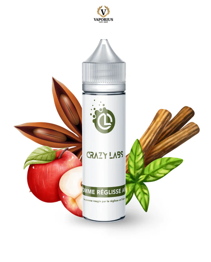 POMME REGLISSE ANIS CRAZY LABS 50ML 0MG