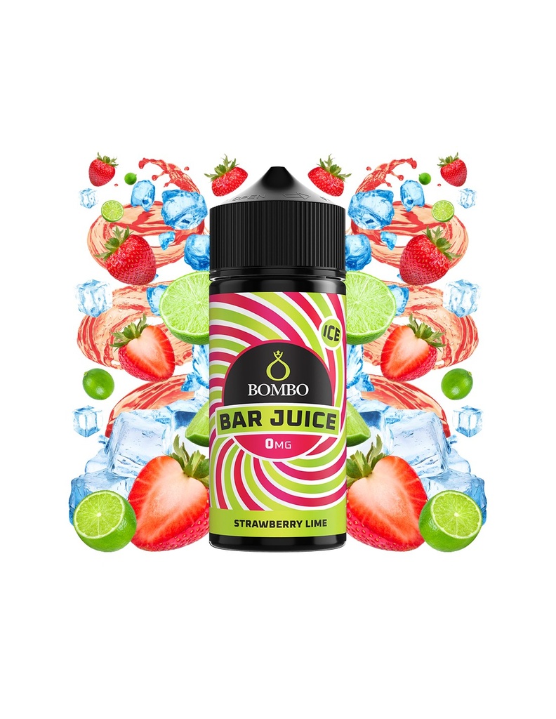 STRAWBERRY LIME ICE  BAR JUICE 100ML 0MG