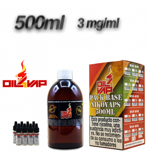 [V1034] OIL4VAP 50PG/50VG 500ml 3MG