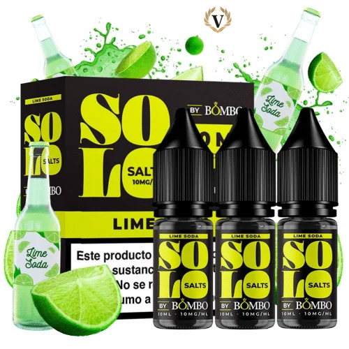 [2427] Lime Soda 3x10ml - Solo Salts by Bombo - Nicotina : 10mg, Tamaño : 30 ml