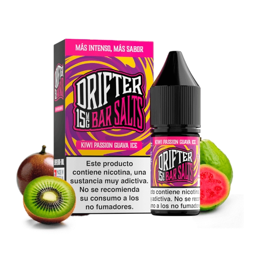 [2922] KIWI PASSION GUAVA ICE DRIFTER BAR SALTS 10ML 20MG