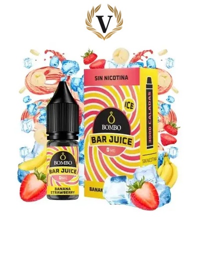 SUPER STRAWBERRY ICE 10ml - Bombo Bar Juice - Nicotina : 20mg, Tamaño : 10 ml