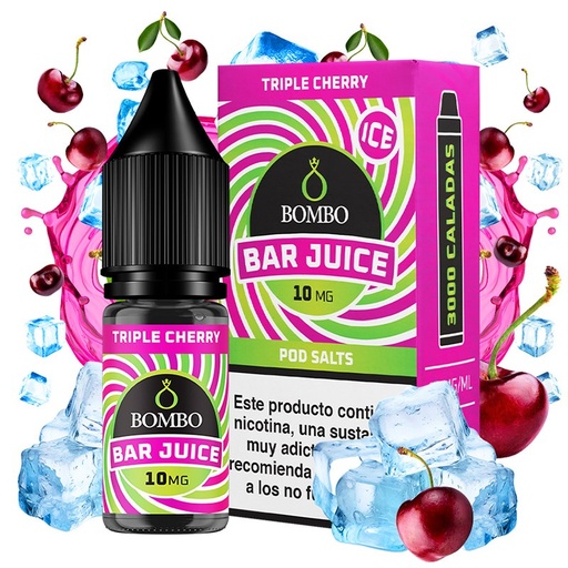 [3126] Triple Cherry 10ml - Bombo Bar Juice - Nicotina : 10mg, Tamaño : 10 ml
