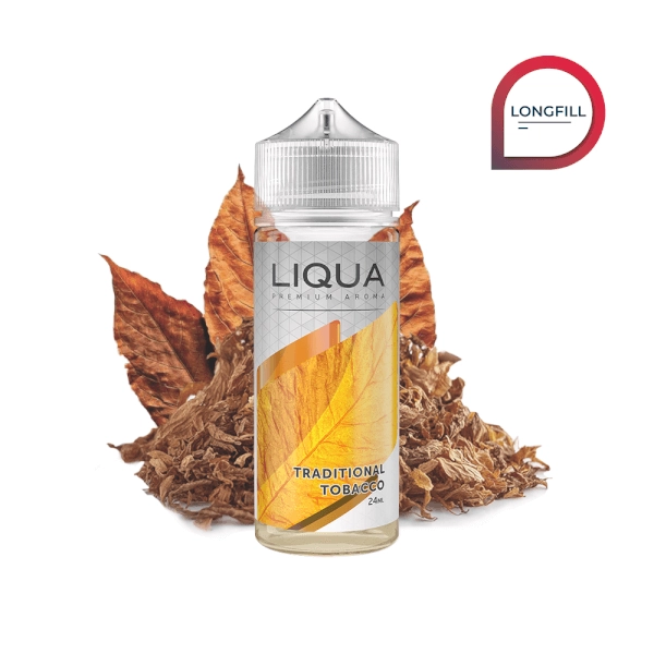 LIQUA TRADITIONAL TOBACCO LONGFILL 24ML 0MG