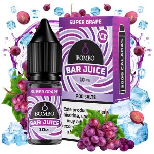 Super Grape 10ml - Bombo Bar Juice - Nicotina : 10mg , Tamaño : 10 ml