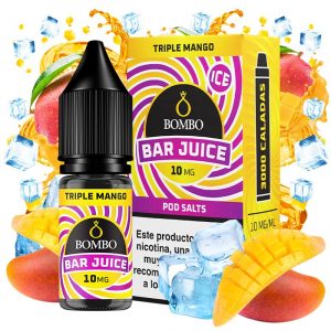 Triple Mango Ice 10ml - Bombo Bar Juice - Nicotina : 10mg, Tamaño : 10 ml