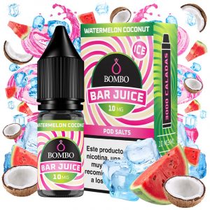 Watermelon Coconut Ice 10ml - Bombo Bar Juice - Nicotina : 10mg, Tamaño : 10 ml