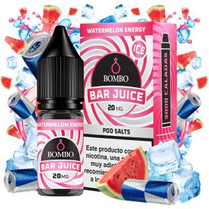 Watermelon Energy Ice 10ml - Bombo Bar Juice - Nicotina : 20mg, Tamaño : 10 ml
